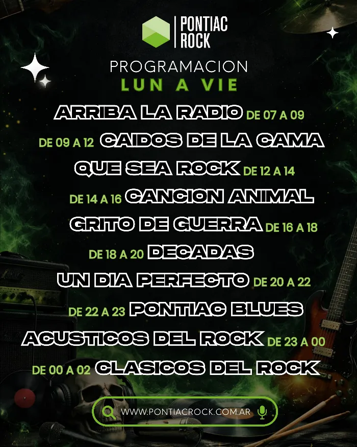 Programación Pontiac Rock